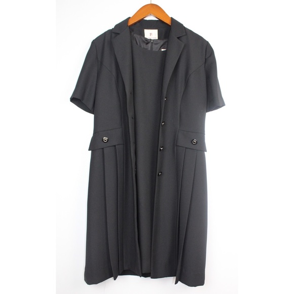 Fattaneh Bahari 2PC Dress & Pleated Coat - Picture 2 of 8